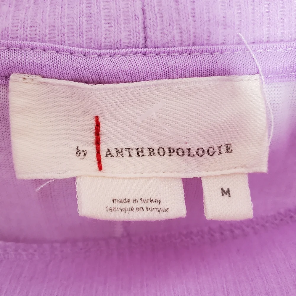 Anthropolgie Theresa Cowl Neck Tunic Sweater Lavender Purple Medium 073 Boho